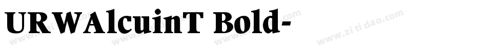 URWAlcuinT Bold字体转换